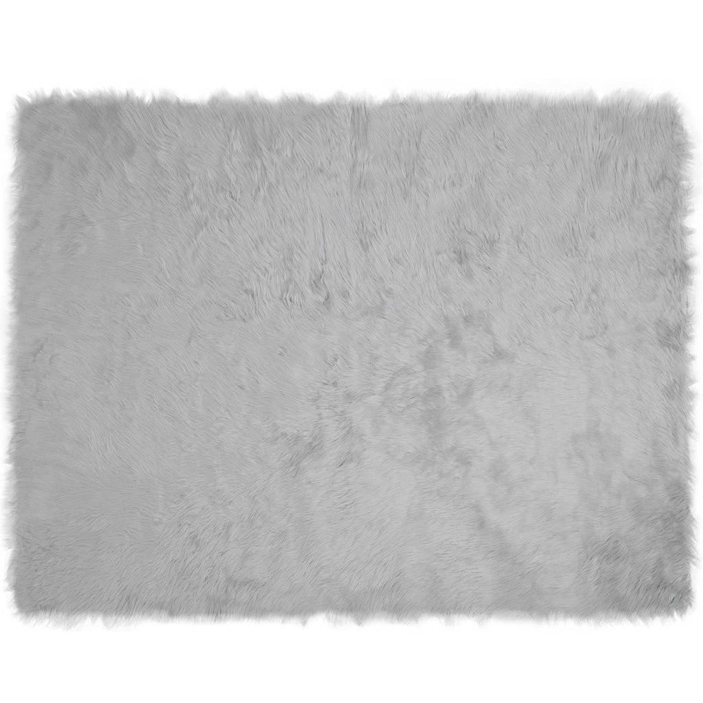 Tappeto in finta TAFALLA Grigio 240 x 340 cm Poliestere