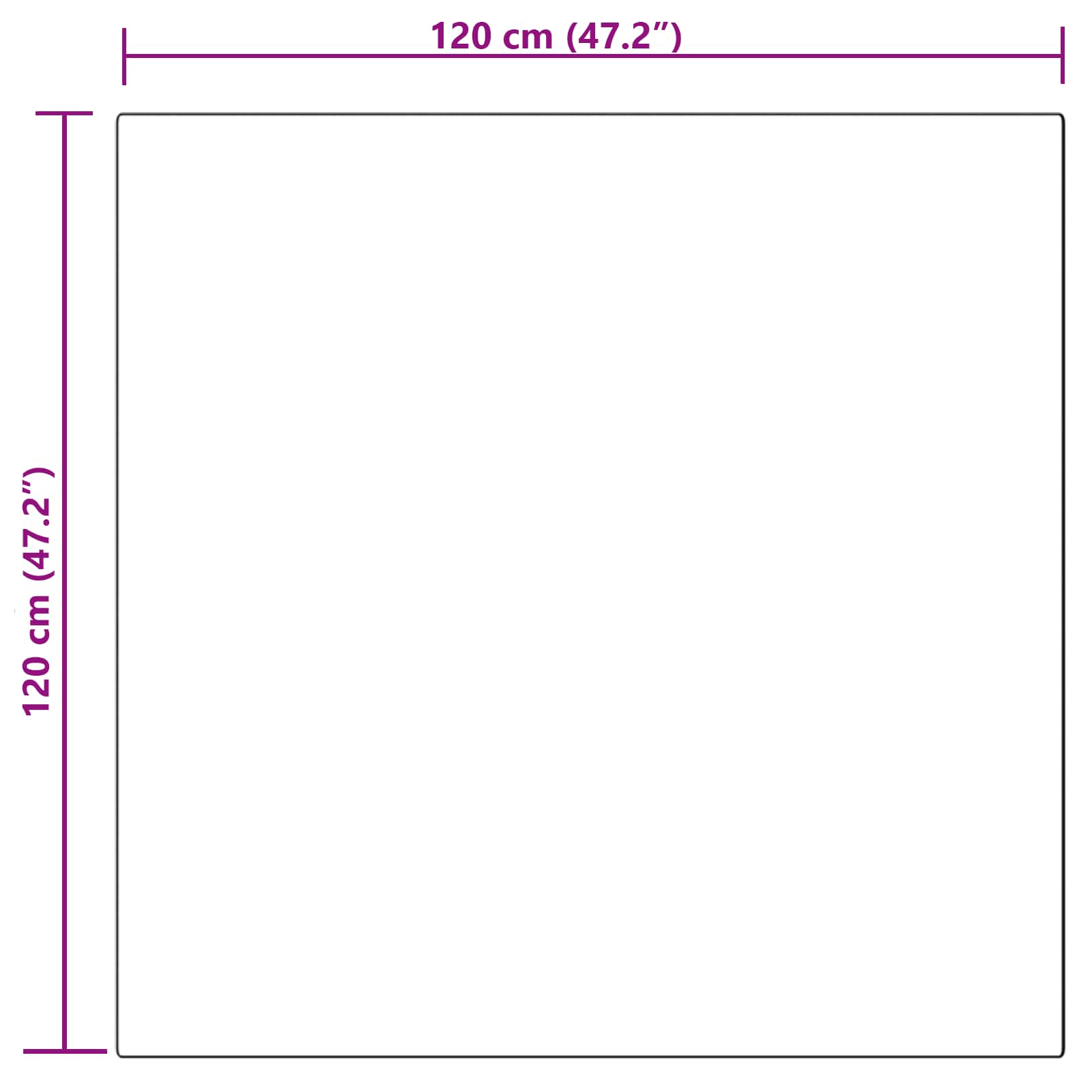 Tappeto in finta TAFALLA Grigio 120 x 120 cm Poliestere