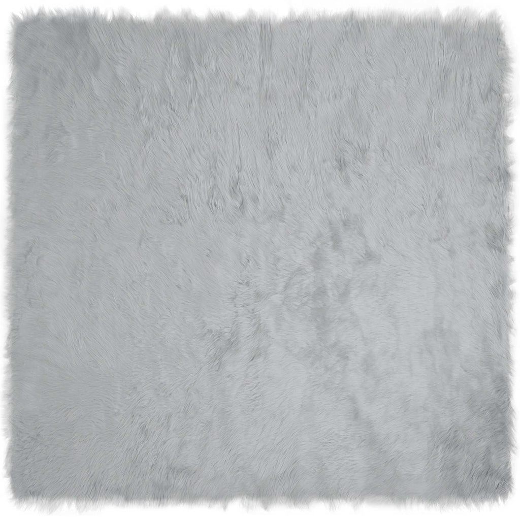 Tappeto in finta TAFALLA Grigio 160 x 160 cm Poliestere