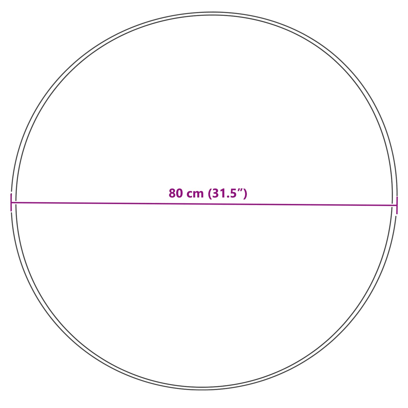 Tappeto in finta TAFALLA Grigio Ø 80 cm Poliestere