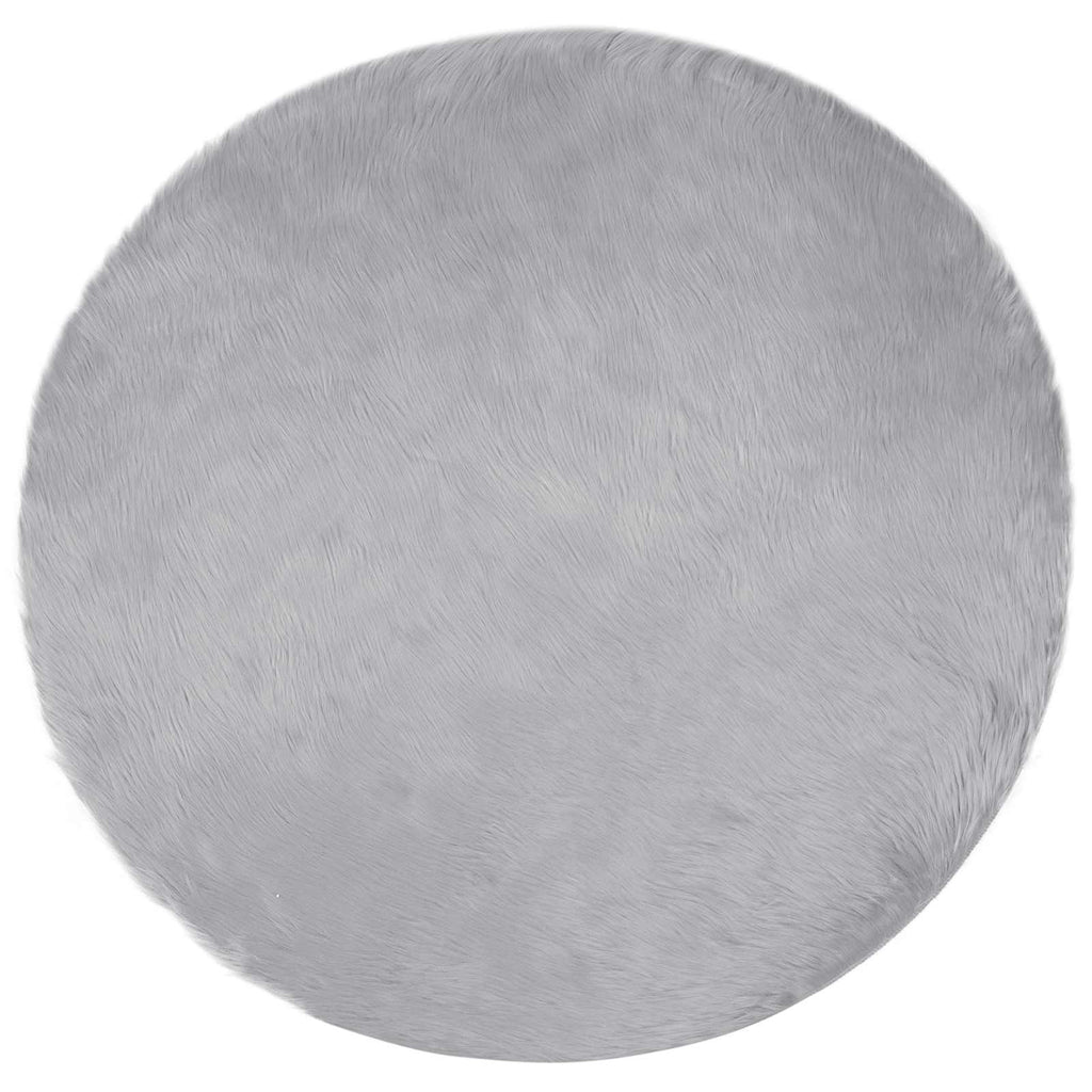 Tappeto in finta TAFALLA Grigio Ø 80 cm Poliestere