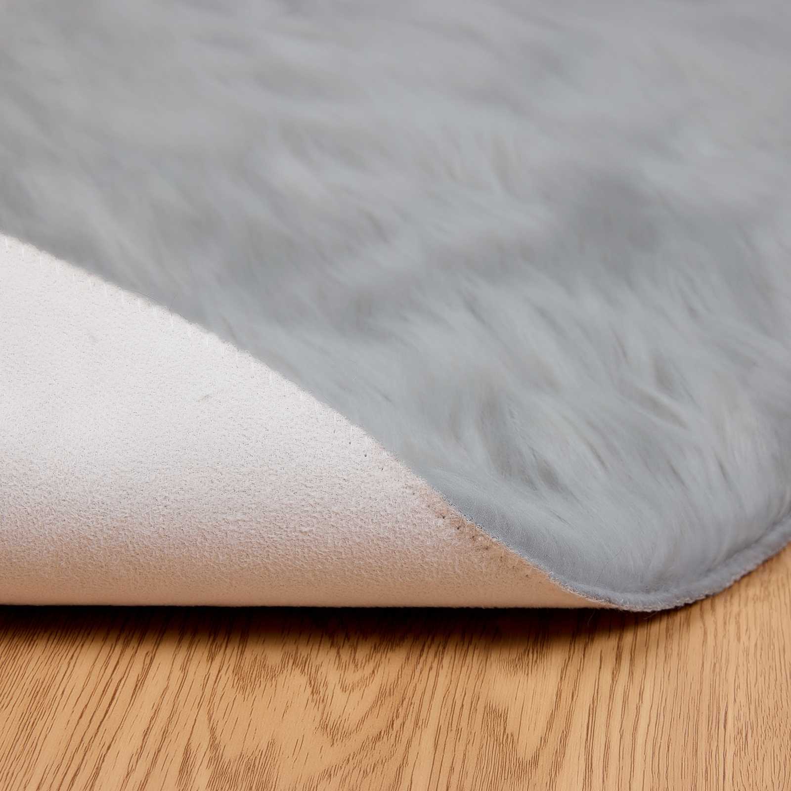 Tappeto in finta TAFALLA Grigio Ø 100 cm Poliestere