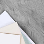 Tappeto in finta TAFALLA Grigio Ø 100 cm Poliestere