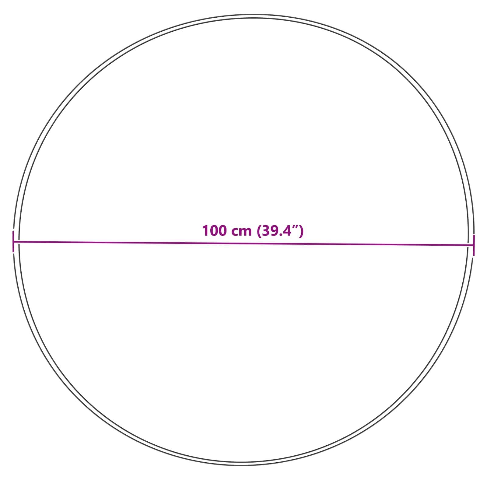 Tappeto in finta TAFALLA Grigio Ø 100 cm Poliestere