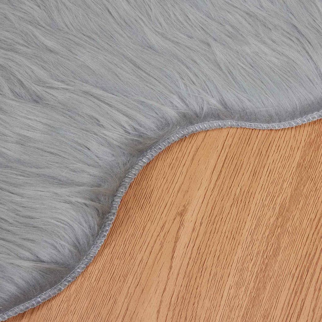 Tappeto in finta TAFALLA Grigio 50 x 80 cm Poliestere
