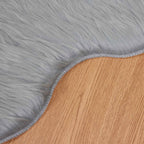 Tappeto in finta TAFALLA Grigio 80 x 120 cm Poliestere