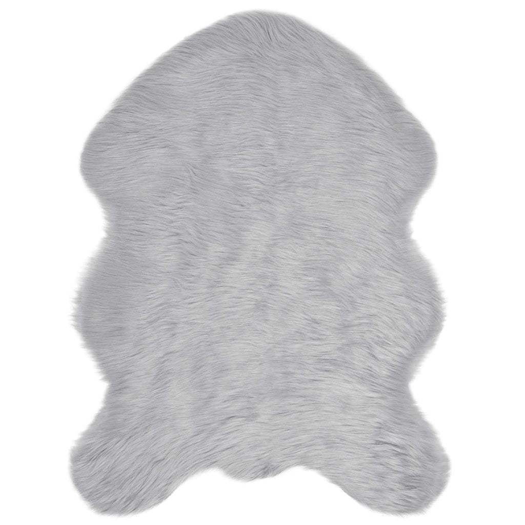 Tappeto in finta TAFALLA Grigio 80 x 120 cm Poliestere