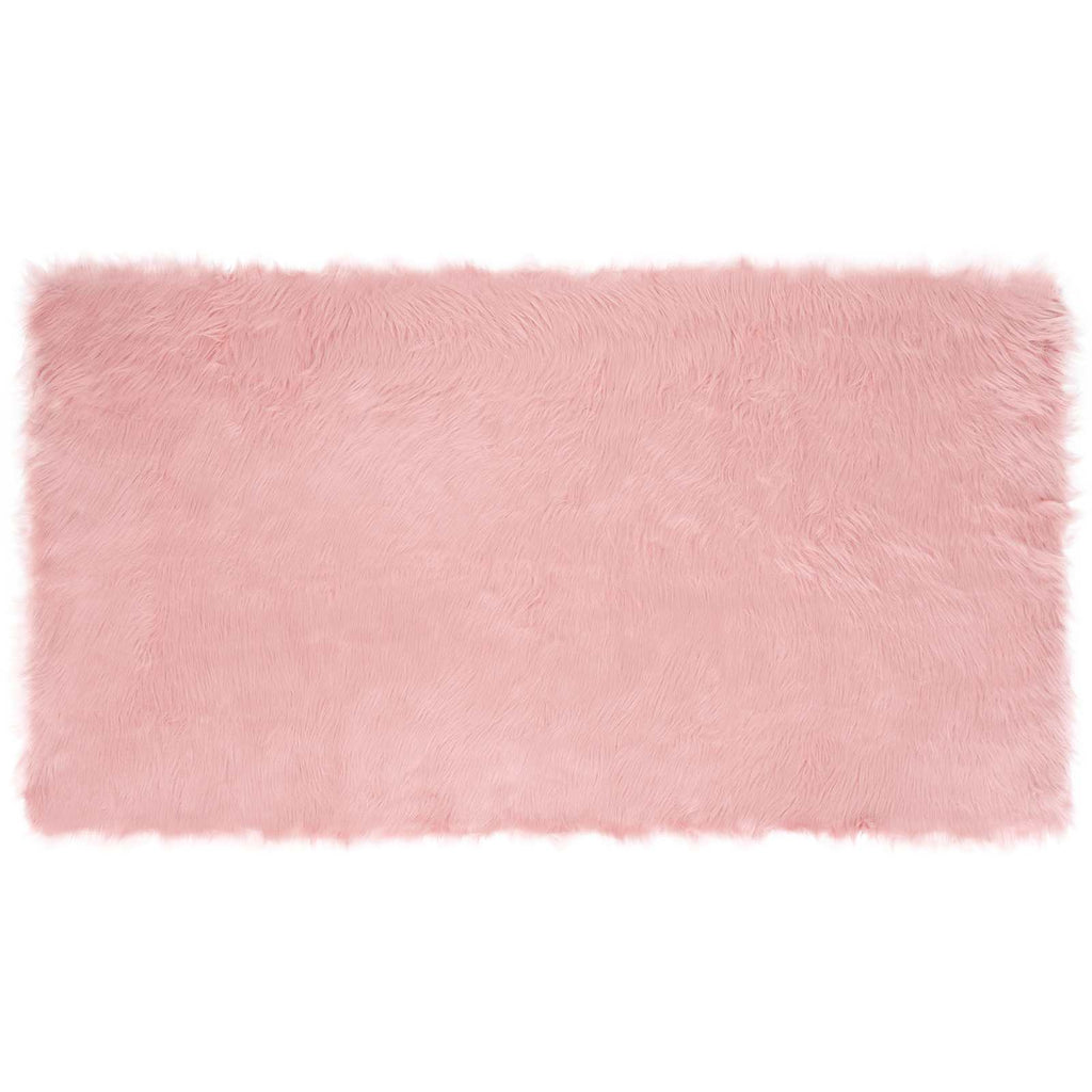 Tappeto in finta TAFALLA Rosa 60 x 110 cm Poliestere