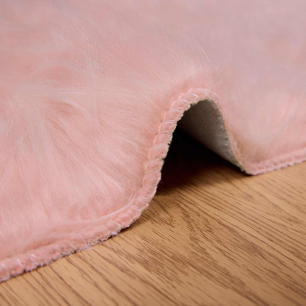 Tappeto in finta TAFALLA Rosa 80 x 150 cm Poliestere