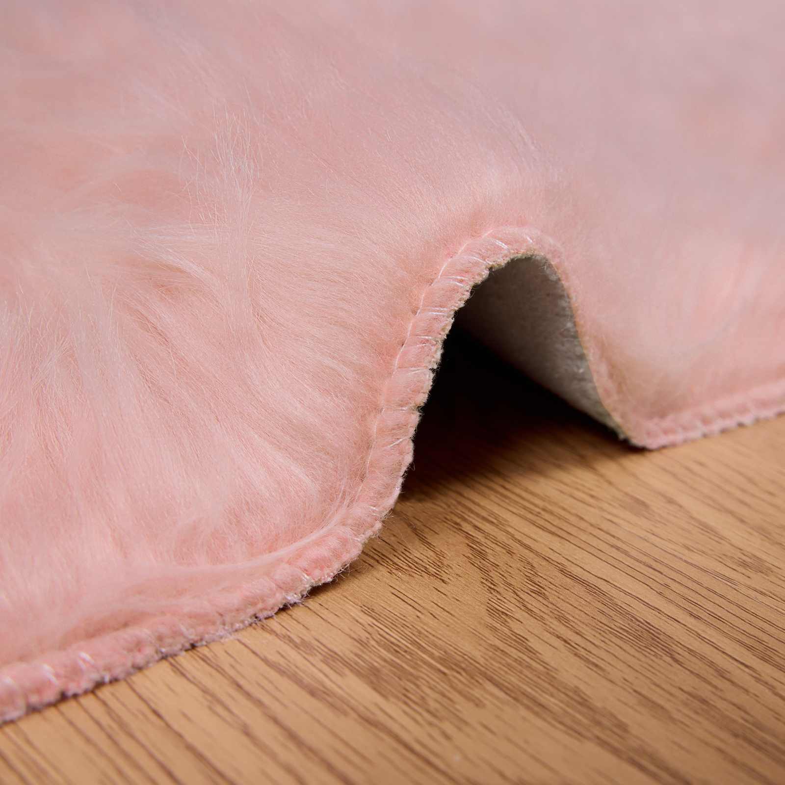 Tappeto in finta TAFALLA Rosa 80 x 150 cm Poliestere