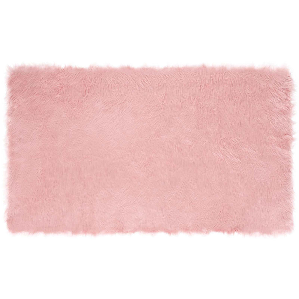 Tappeto in finta TAFALLA Rosa 100 x 200 cm Poliestere