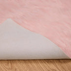 Tappeto in finta TAFALLA Rosa 200 x 280 cm Poliestere