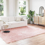 Tappeto in finta TAFALLA Rosa 200 x 280 cm Poliestere