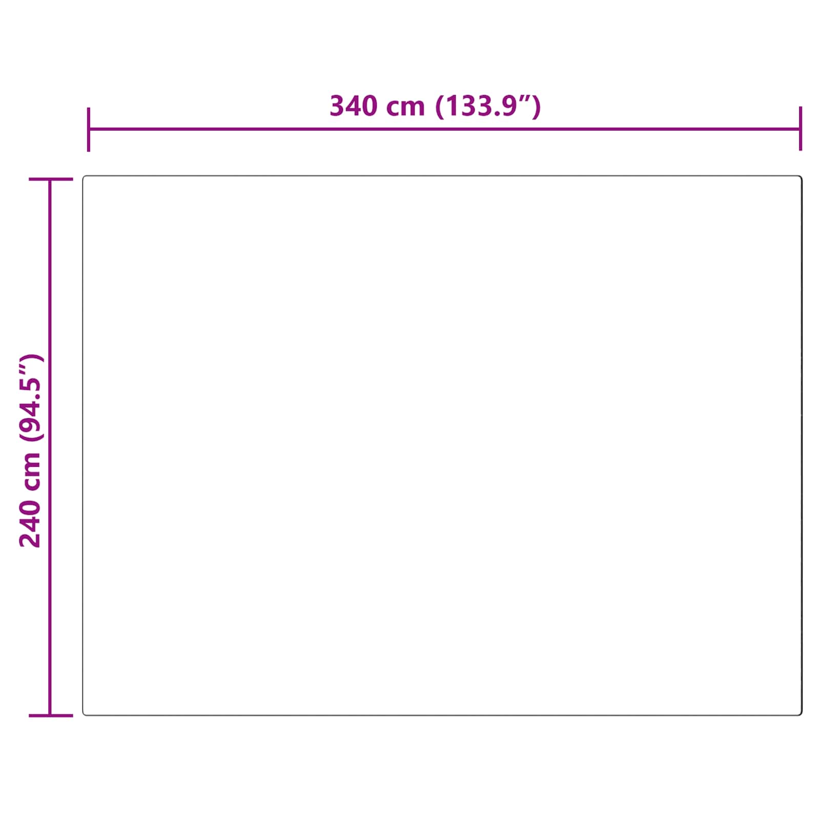 Tappeto in finta TAFALLA Rosa 240 x 340 cm Poliestere