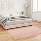 Tappeto in finta TAFALLA Rosa 120 x 120 cm Poliestere