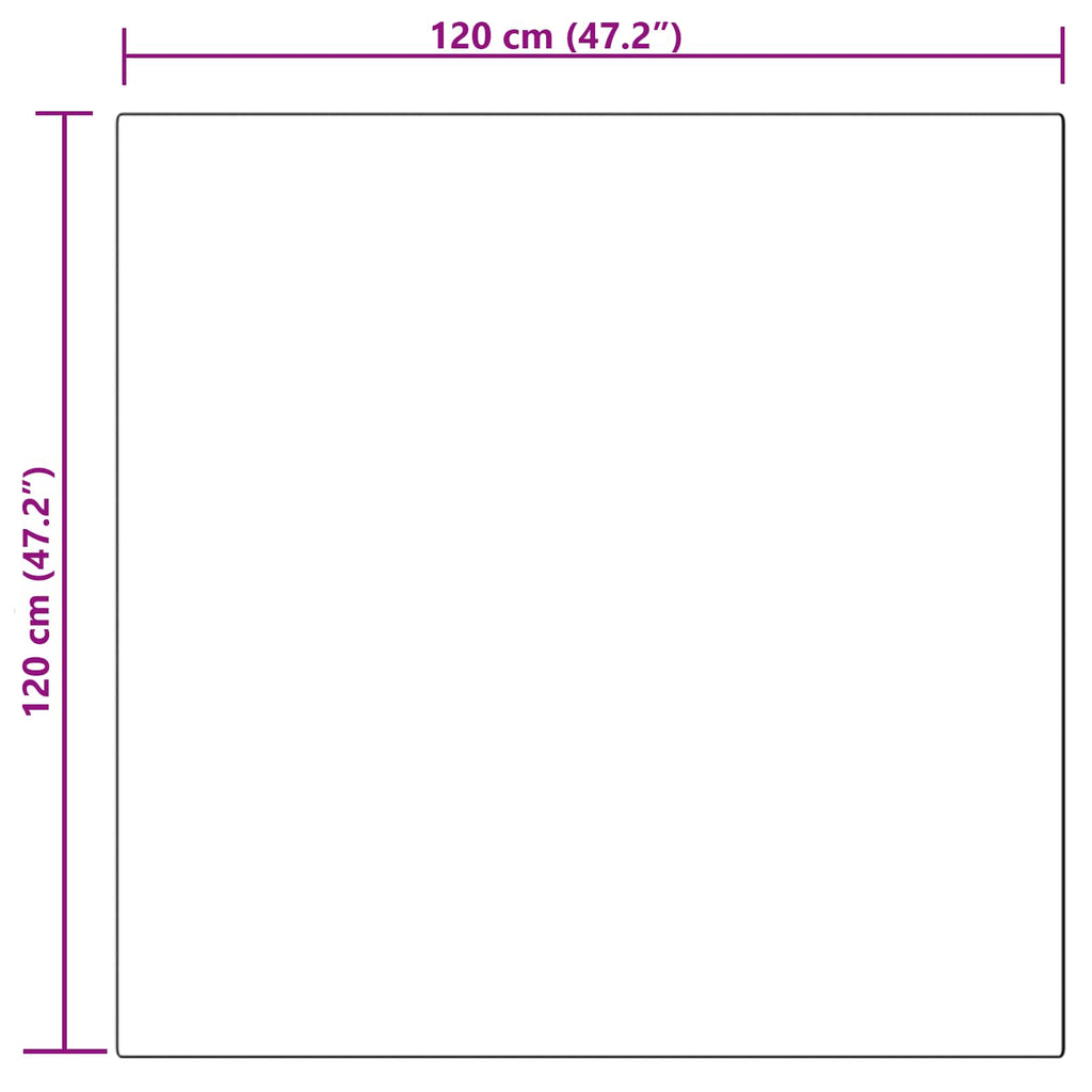 Tappeto in finta TAFALLA Rosa 120 x 120 cm Poliestere