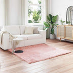 Tappeto in finta TAFALLA Rosa 160 x 160 cm Poliestere