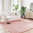 Tappeto in finta TAFALLA Rosa 200 x 200 cm Poliestere