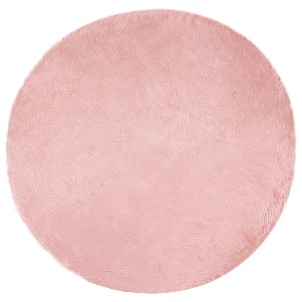 Tappeto in finta TAFALLA Rosa Ø 80 cm Poliestere