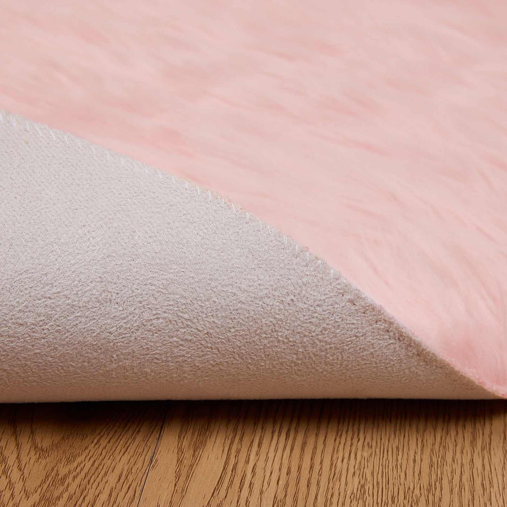 Tappeto in finta TAFALLA Rosa Ø 100 cm Poliestere