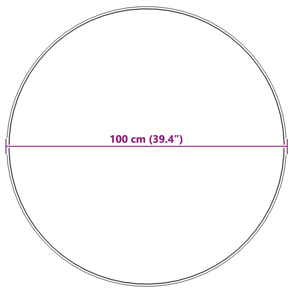 Tappeto in finta TAFALLA Rosa Ø 100 cm Poliestere