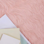 Tappeto in finta TAFALLA Rosa Ø 200 cm Poliestere