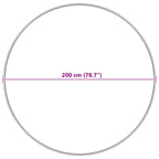 Tappeto in finta TAFALLA Rosa Ø 200 cm Poliestere