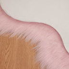 Tappeto in finta TAFALLA Rosa 50 x 80 cm Poliestere
