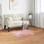 Tappeto in finta TAFALLA Rosa 50 x 80 cm Poliestere