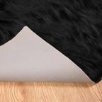 Tappeto in finta TAFALLA Nero 60 x 110 cm Poliestere