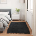 Tappeto in finta TAFALLA Nero 60 x 110 cm Poliestere