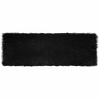 Tappeto in finta TAFALLA Nero 80 x 250 cm Poliestere