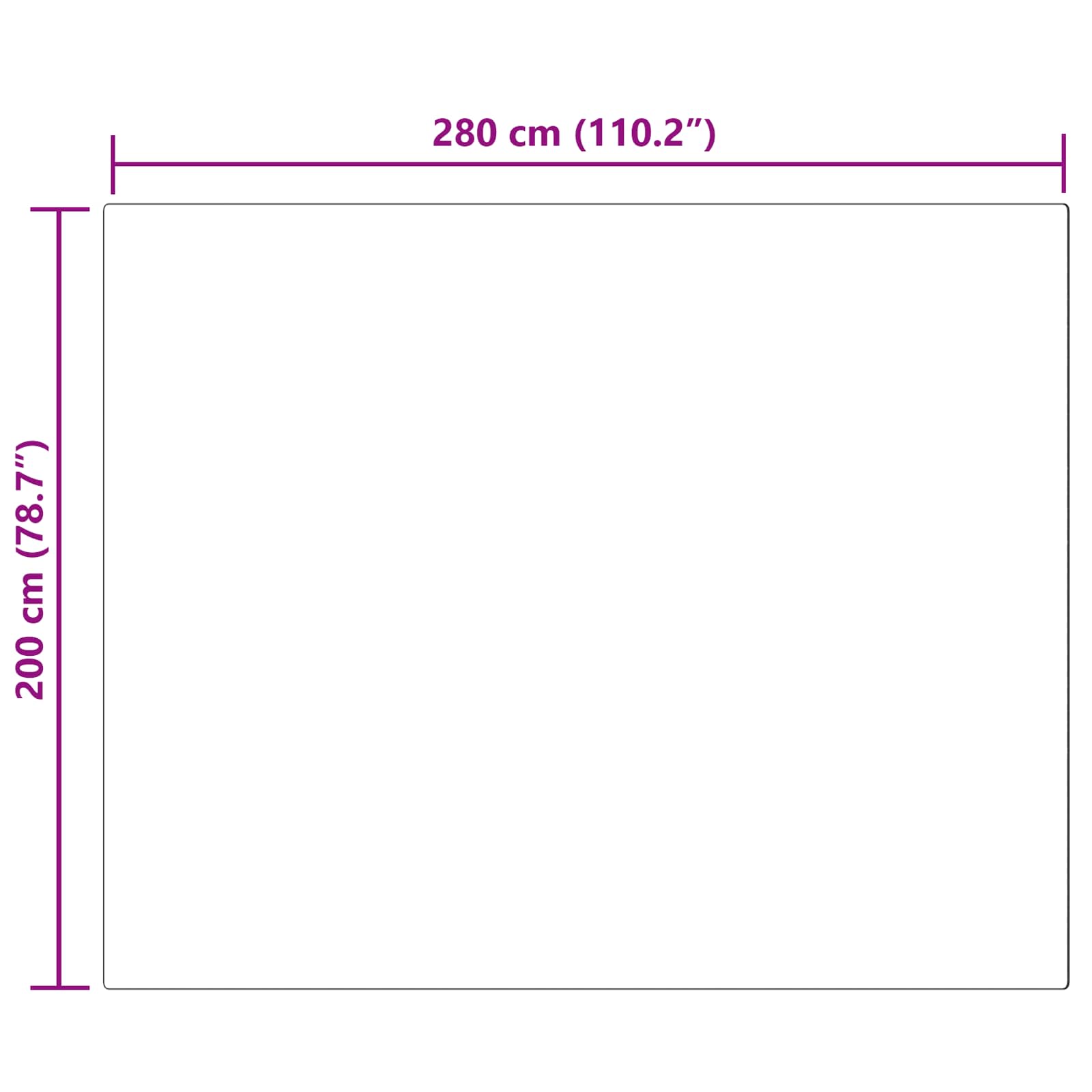 Tappeto in finta TAFALLA Nero 200 x 280 cm Poliestere