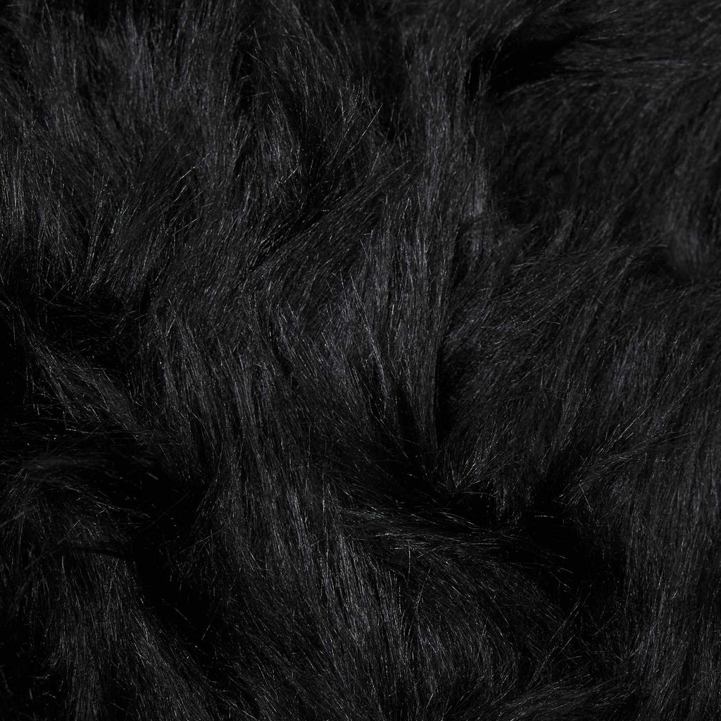 Tappeto in finta TAFALLA Nero 200 x 200 cm Poliestere
