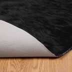 Tappeto in finta TAFALLA Nero Ø 100 cm Poliestere