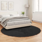 Tappeto in finta TAFALLA Nero Ø 200 cm Poliestere