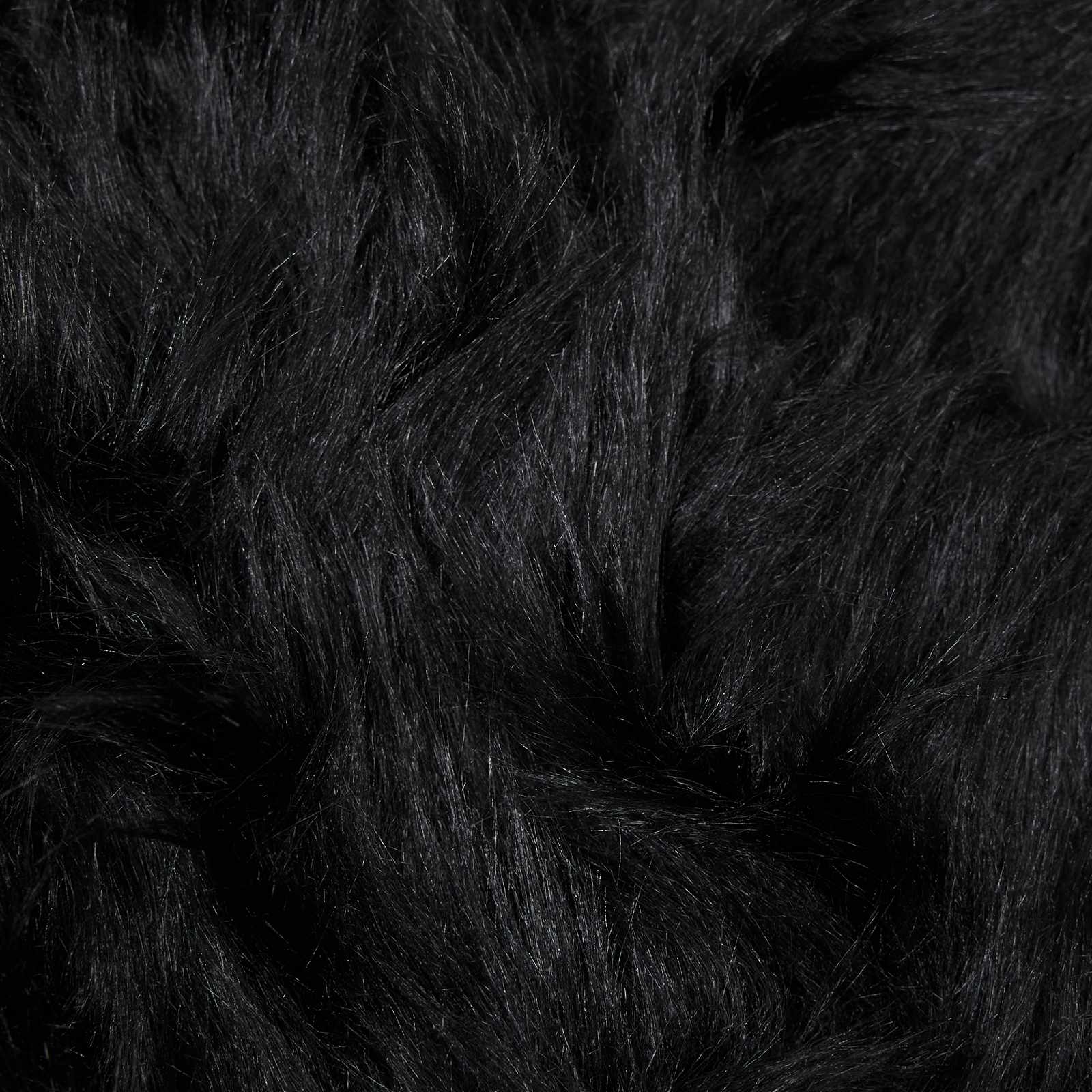Tappeto in finta TAFALLA Nero 50 x 80 cm Poliestere