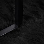 Tappeto in finta TAFALLA Nero 60 x 90 cm Poliestere