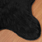 Tappeto in finta TAFALLA Nero 60 x 90 cm Poliestere
