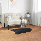 Tappeto in finta TAFALLA Nero 60 x 90 cm Poliestere