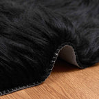 Tappeto in finta TAFALLA Nero 80 x 120 cm Poliestere