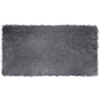 Tappeto in finta TAFALLA Antracite 60 x 110 cm Poliestere