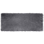 Tappeto in finta TAFALLA Antracite 80 x 200 cm Poliestere