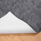 Tappeto in finta TAFALLA Antracite 120 x 170 cm Poliestere