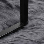 Tappeto in finta TAFALLA Antracite 140 x 200 cm Poliestere