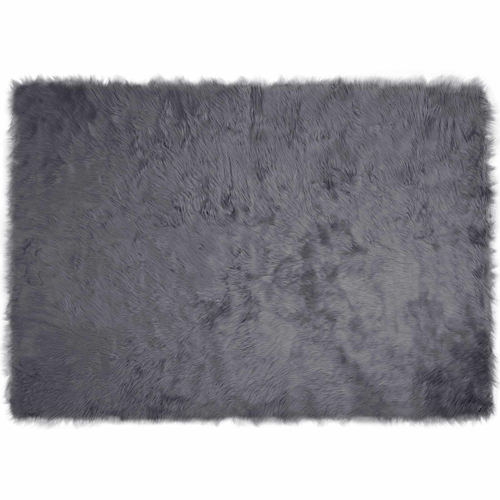 Tappeto in finta TAFALLA Antracite 160 x 230 cm Poliestere