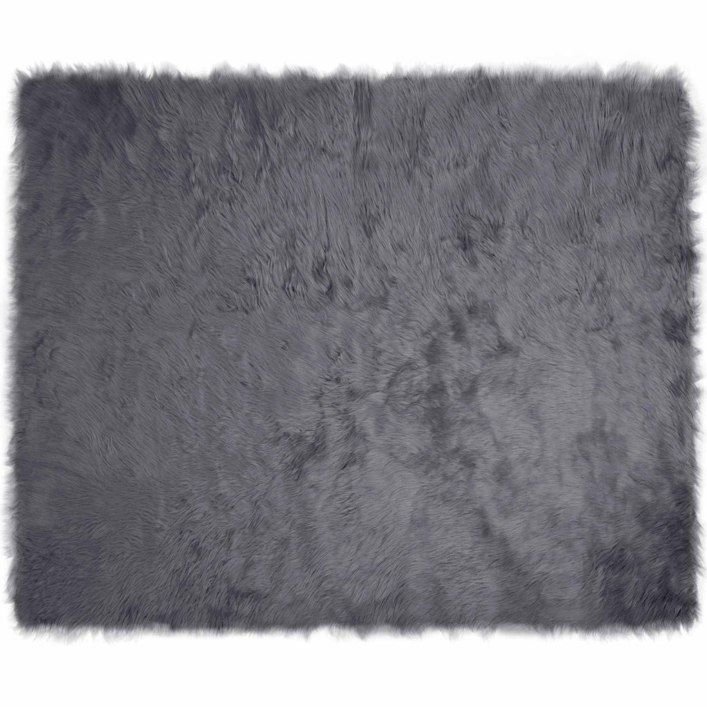 Tappeto in finta TAFALLA Antracite 200 x 280 cm Poliestere