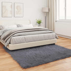 Tappeto in finta TAFALLA Antracite 120 x 120 cm Poliestere