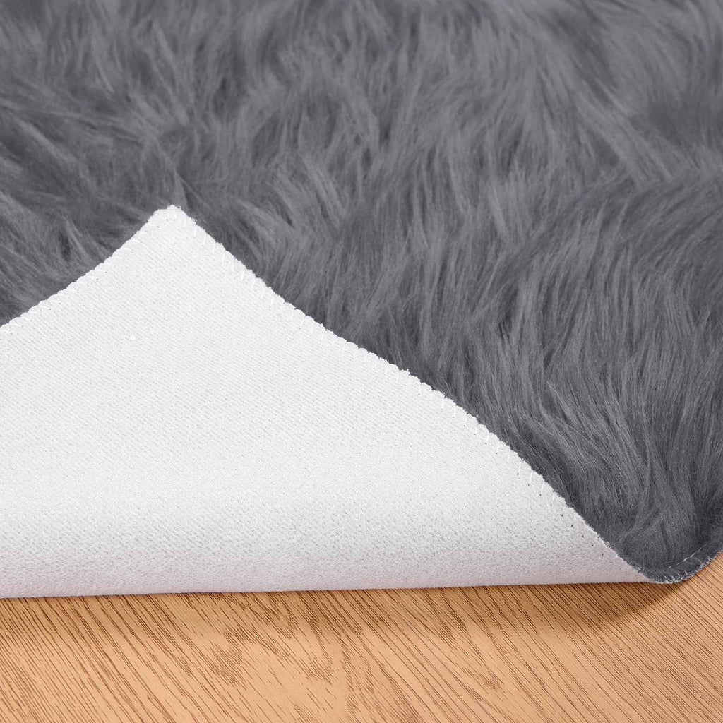 Tappeto in finta TAFALLA Antracite 240 x 240 cm Poliestere