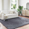 Tappeto in finta TAFALLA Antracite 240 x 240 cm Poliestere